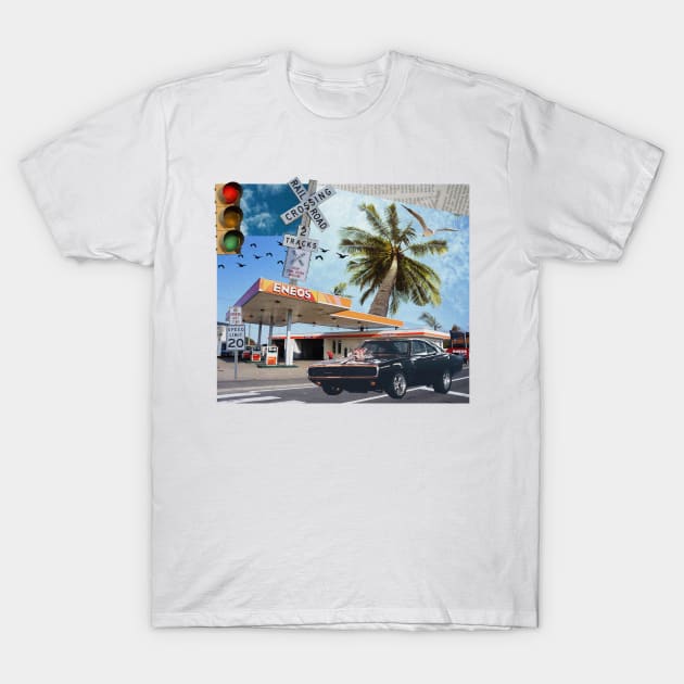 Toretto's Charger In the Summer T-Shirt by gtr